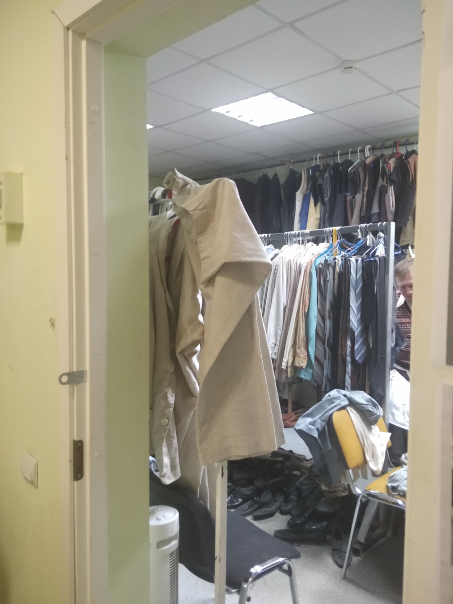 Другой ракурс костюмерной 