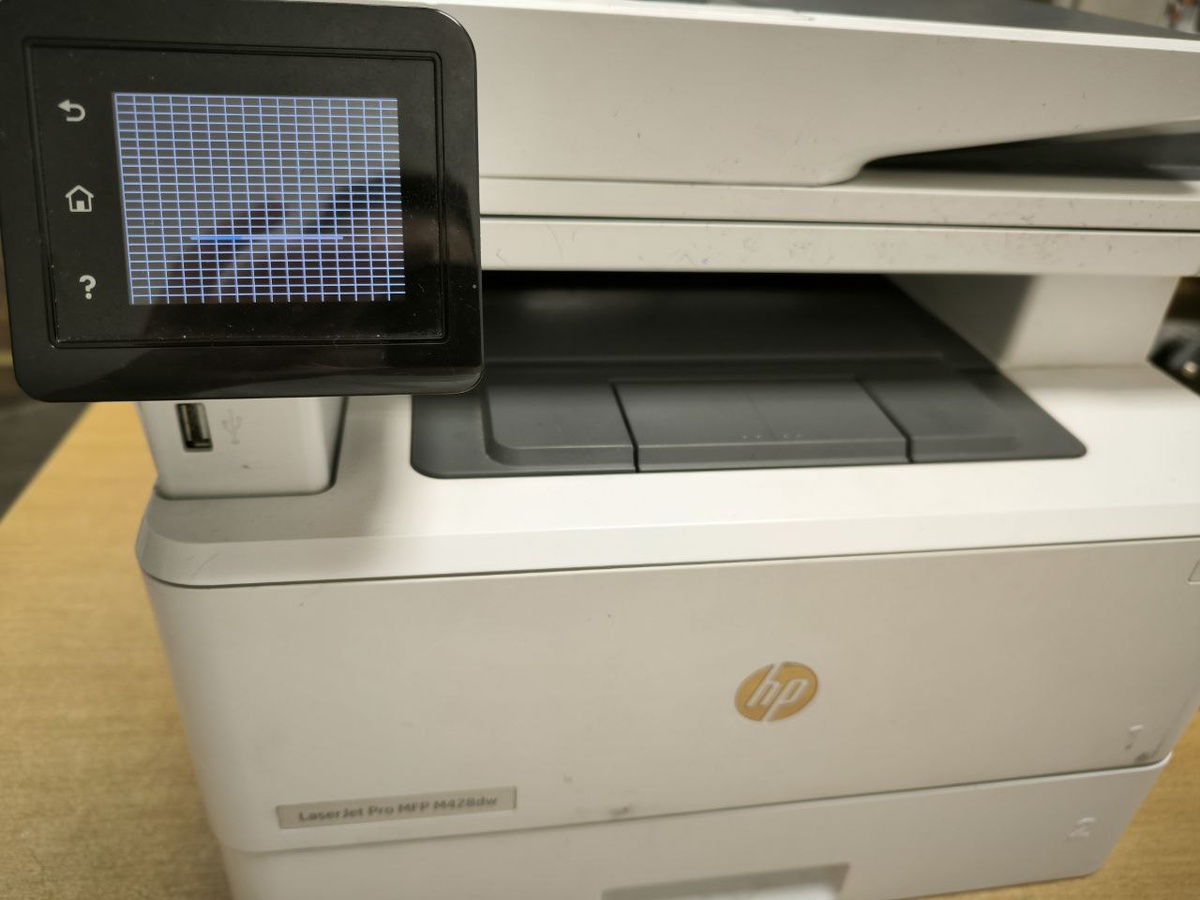 HP M428 сетка на экране