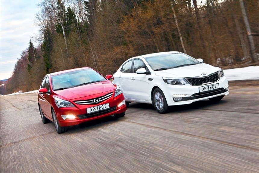 Kia Rio и Hyundai Solaris