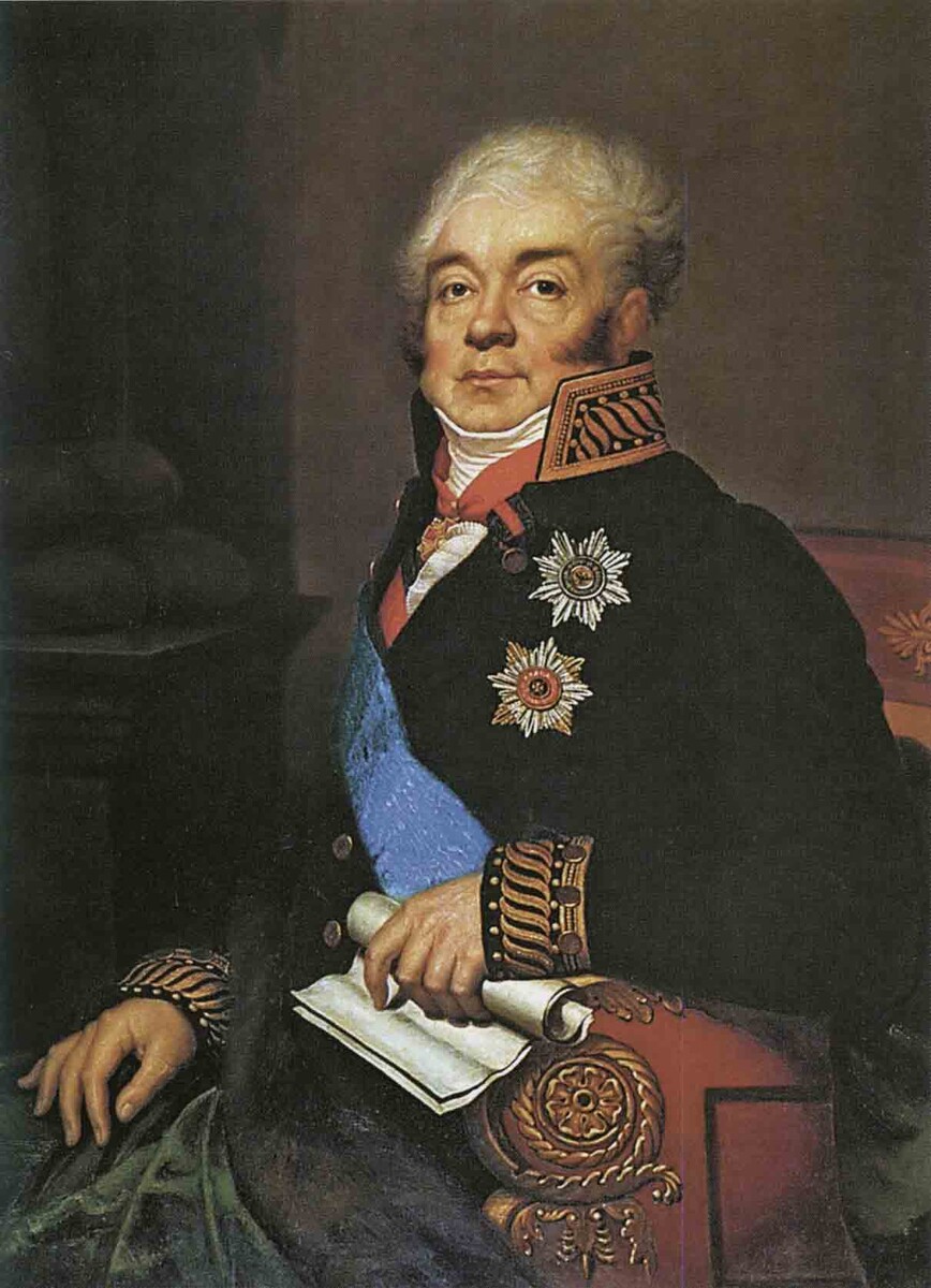 Граф Дмитрий Александрович Гурьев (1751–1825), русский государственный деятель, третий министр финансов России. Портрет кисти Я. Ромбауэра