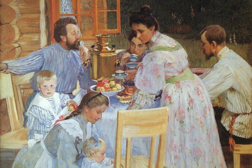 Б. Кустодиев. На террасе