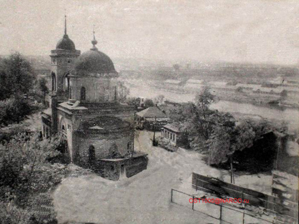 Изображение церкви Преподобной Елизаветы, которая стояла на  территории Дорогомиловского кладбища/фото взято из открытых источников