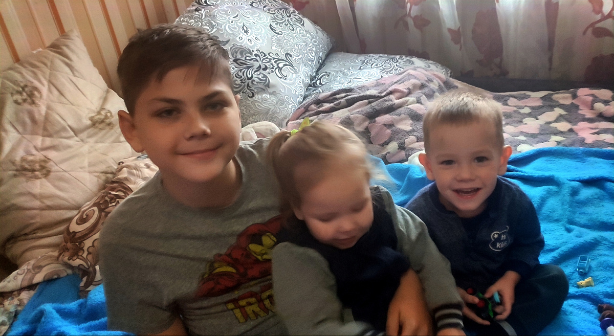 Мой помощник, внук Николай