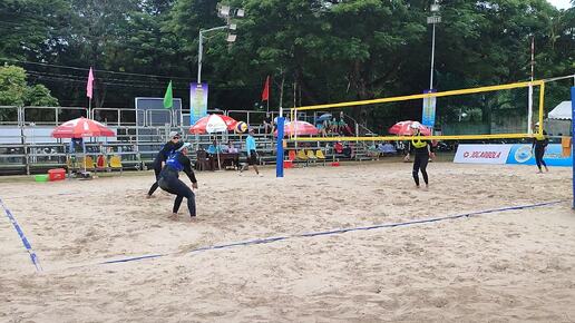 Kien Giang 1 vs Hai Phong (Hanh / Nguyen) Decisive game Beach volleyball. Can Tho. Vietnam. 24/09/2024