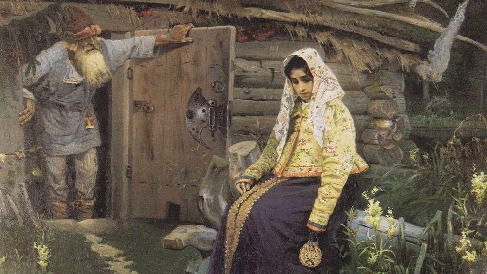 За приворотным зельем. Картина М. Нестерова, 1888 год