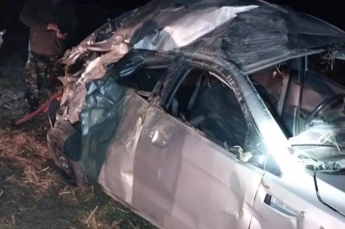    Водитель в Татарстане погиб на трассе при съезде авто в кювет