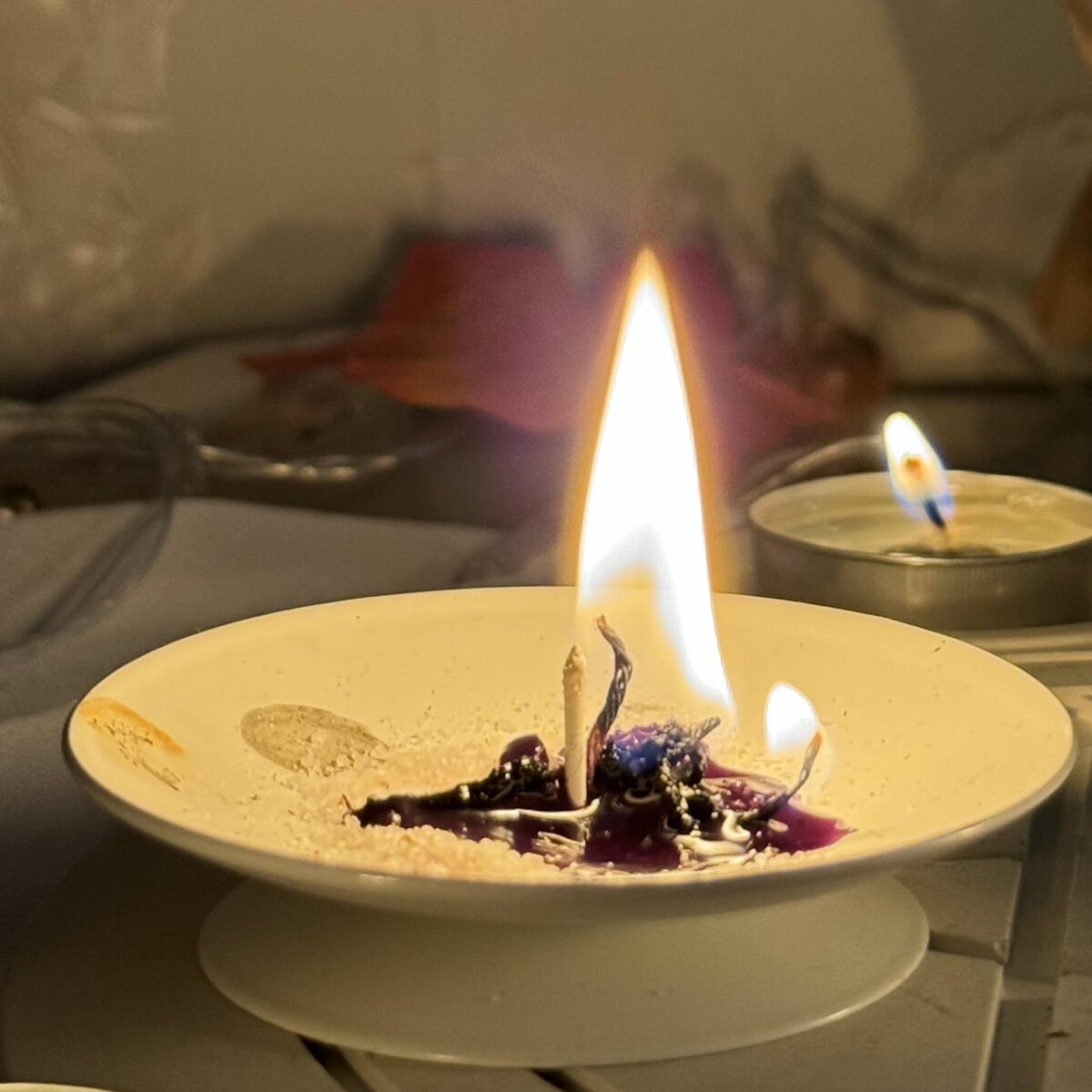 Реальные фотографии клиентки: свеча партнера