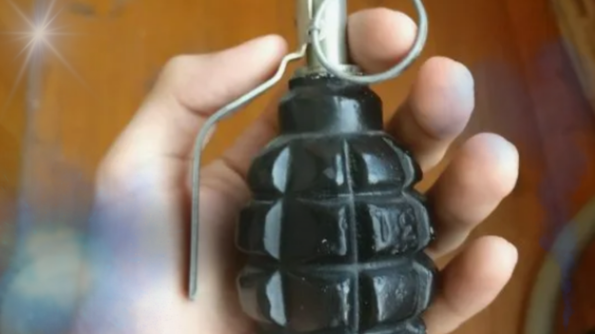 Черная "эфка" в руках