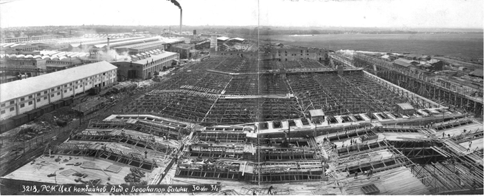 Строительство завода "Ростсельмаш". 1929 год.