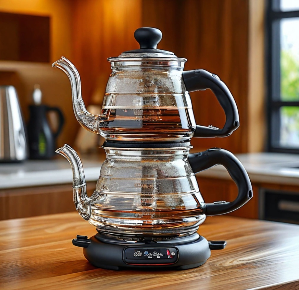 Шедеврум слегка исказил нижний чайник. Обычно он больше.