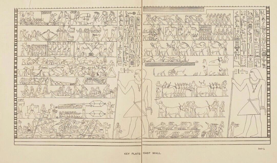 Мастаба Птаххотепа ІІ и его отца Ахетхотепа в Саккаре. V династия
