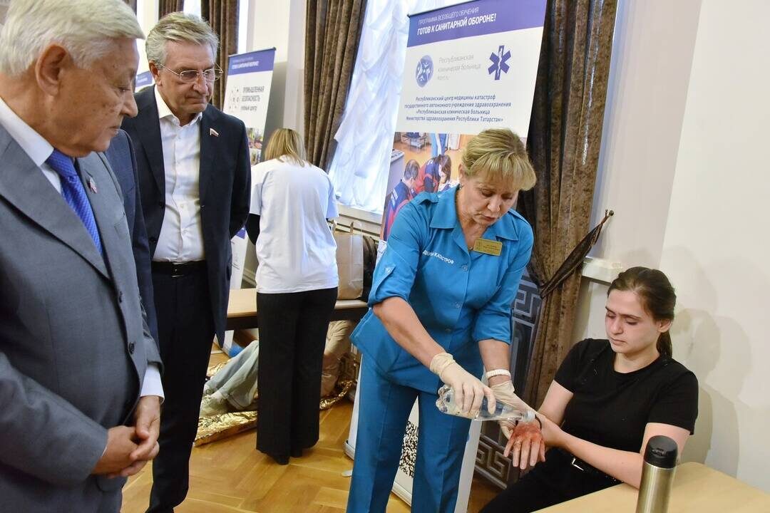 ​Проект «Готов к санитарной обороне» был воссоздан по поручению Президента России Владимира Путина, его реализуют под эгидой партии «Единая Россия»Фото: tatarstan.er.ru