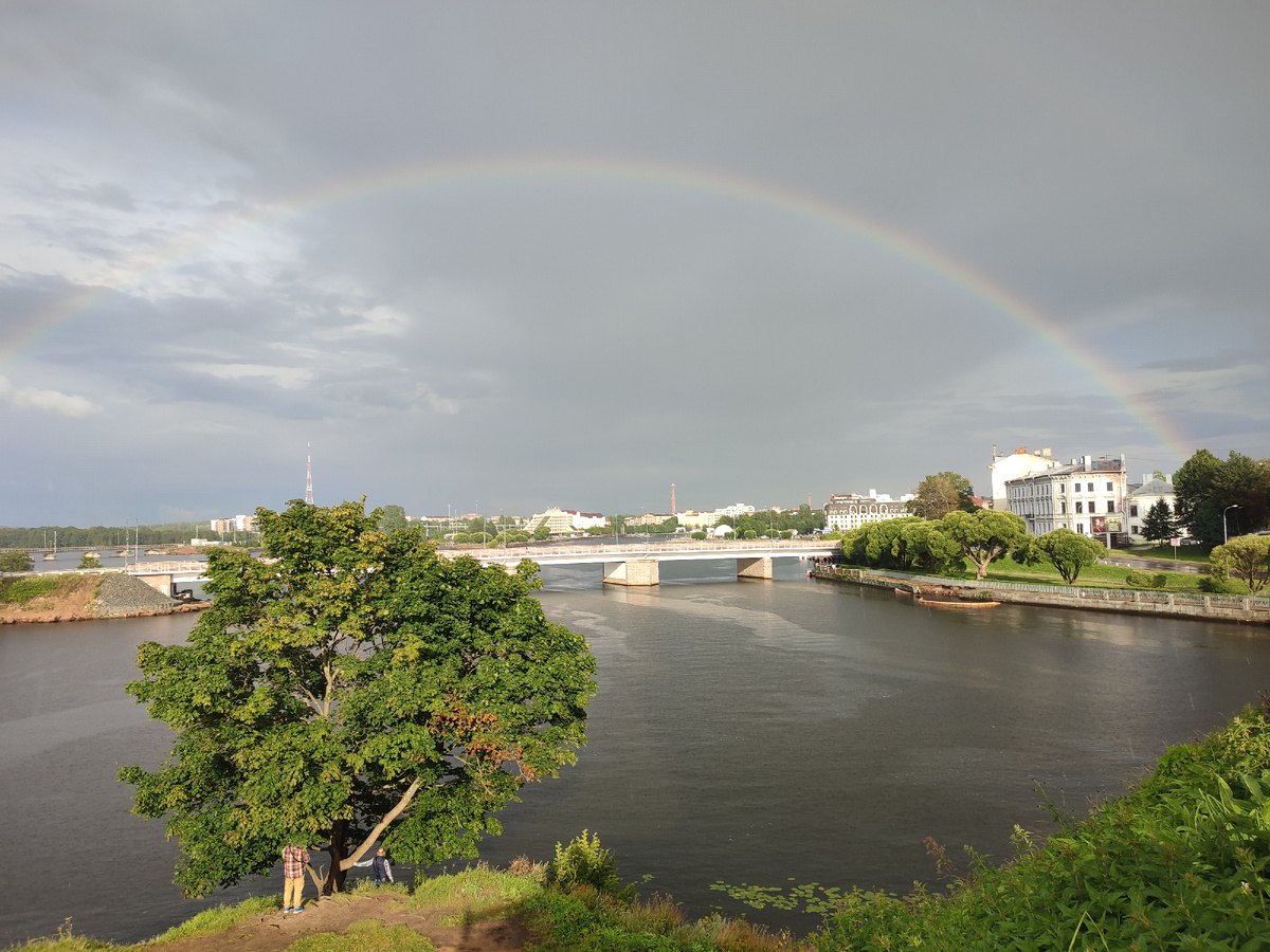 Радуга после дождя в Выборге