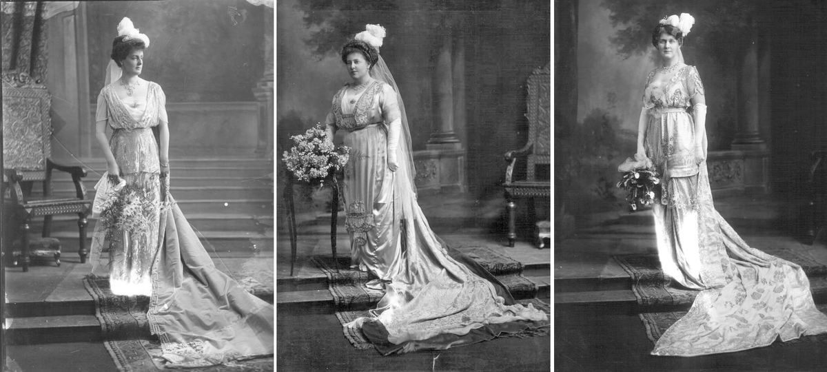 Слева - графиня Сондес, в центре - леди Маргарет Кройдон Макрс, справа - миссис Паллисер Хикман, 1913. (с) Из коллекции музея Виктории и Альберта