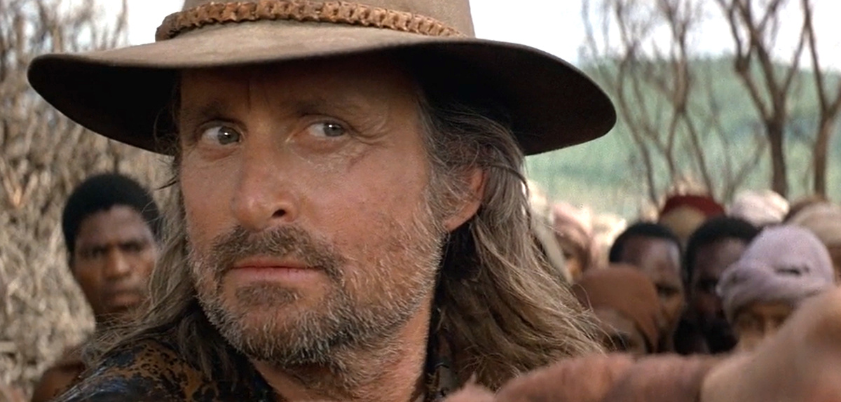 Кадр из кинофильма "Призрак и тьма", 1996 г., режиссер Стивен Хопкинс, сценарист Уильям Голдман, композитор Джерри Голдсмит (скриншот) 