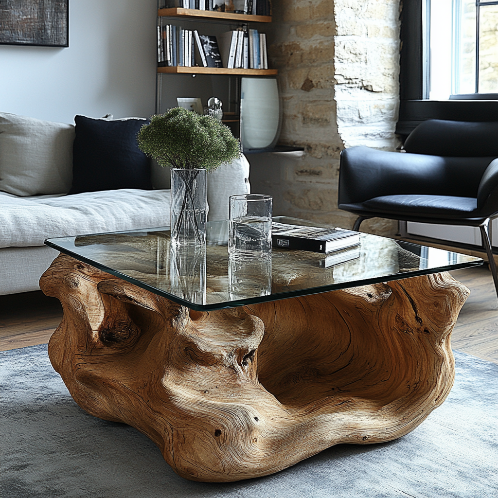 Декор из коряг — это не просто способ привнести природные элементы в интерьер, это философия, восхваляющая природную красоту и уникальность в каждом кусочке дерева.-3