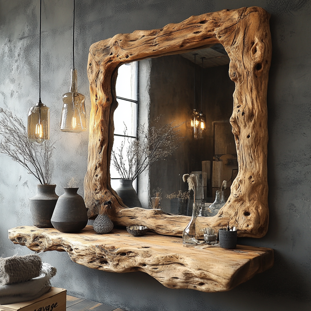 Декор из коряг — это не просто способ привнести природные элементы в интерьер, это философия, восхваляющая природную красоту и уникальность в каждом кусочке дерева.-6