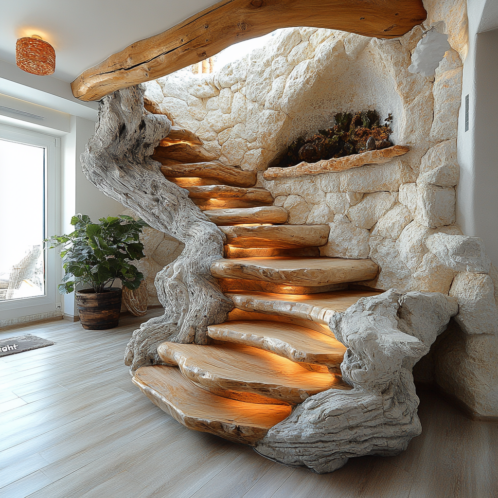 Декор из коряг — это не просто способ привнести природные элементы в интерьер, это философия, восхваляющая природную красоту и уникальность в каждом кусочке дерева.-7