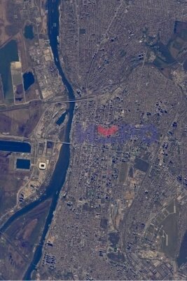    Дон из космоса. Фото: Личный архив/ Фото космонавта-испытателя Николая Чуба