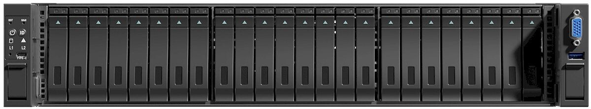 Сервер Aquarius AQserv T50 D224AC вид спереди без фальши-панели