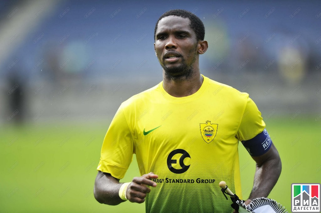 Смуэль Этоо в составе в Анжи