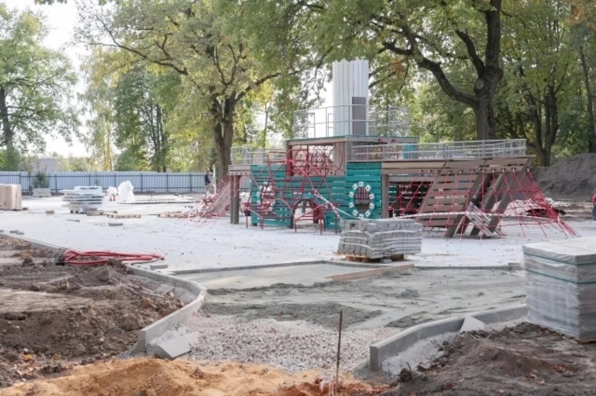    До декабря в Щекине закончат благоустраивать городской парк