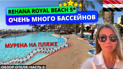 Rehana Royal Beach Resort 5* Египет. Очень много бассейнов на территории. Обзор отеля: часть 2