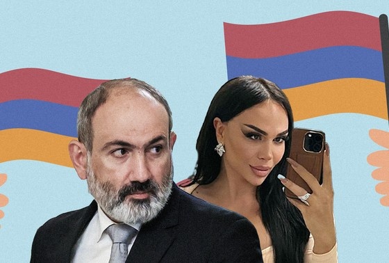    Никол Пашинян и Диана Гзроян