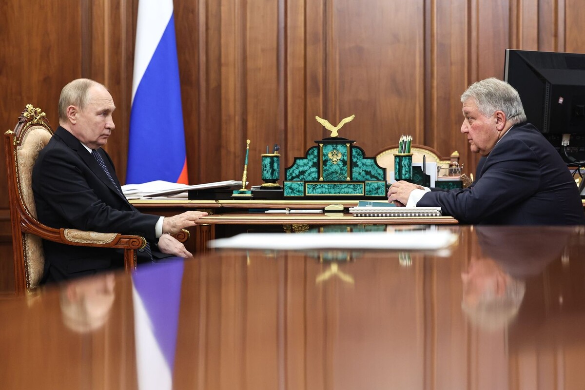    Встреча президента РФ Путина и руководителя Курчатовского института Ковальчука / Источник: © Александр Казаков/пресс-служба президента РФ/ТАСС