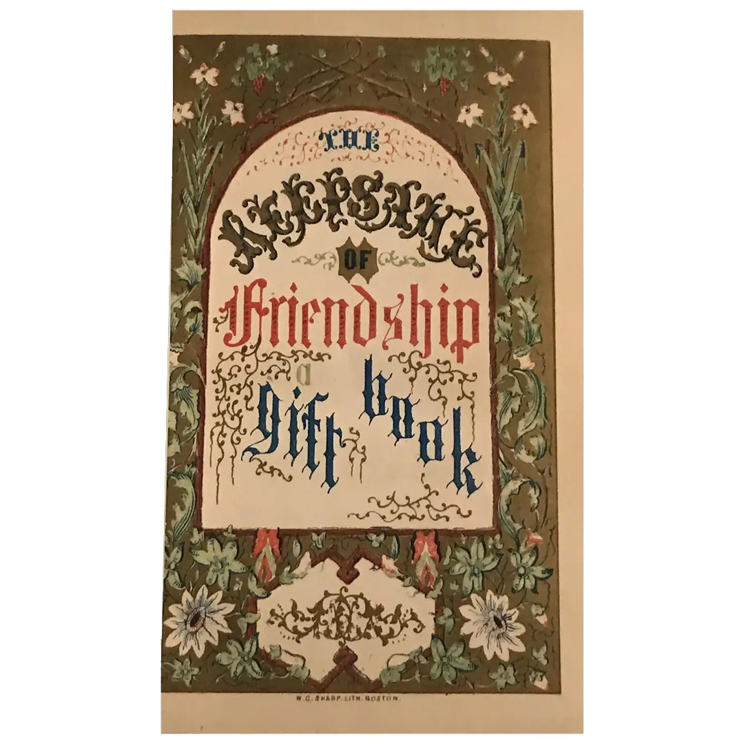 Пример издания «В память дружбы: сборник рассказов»(1853).