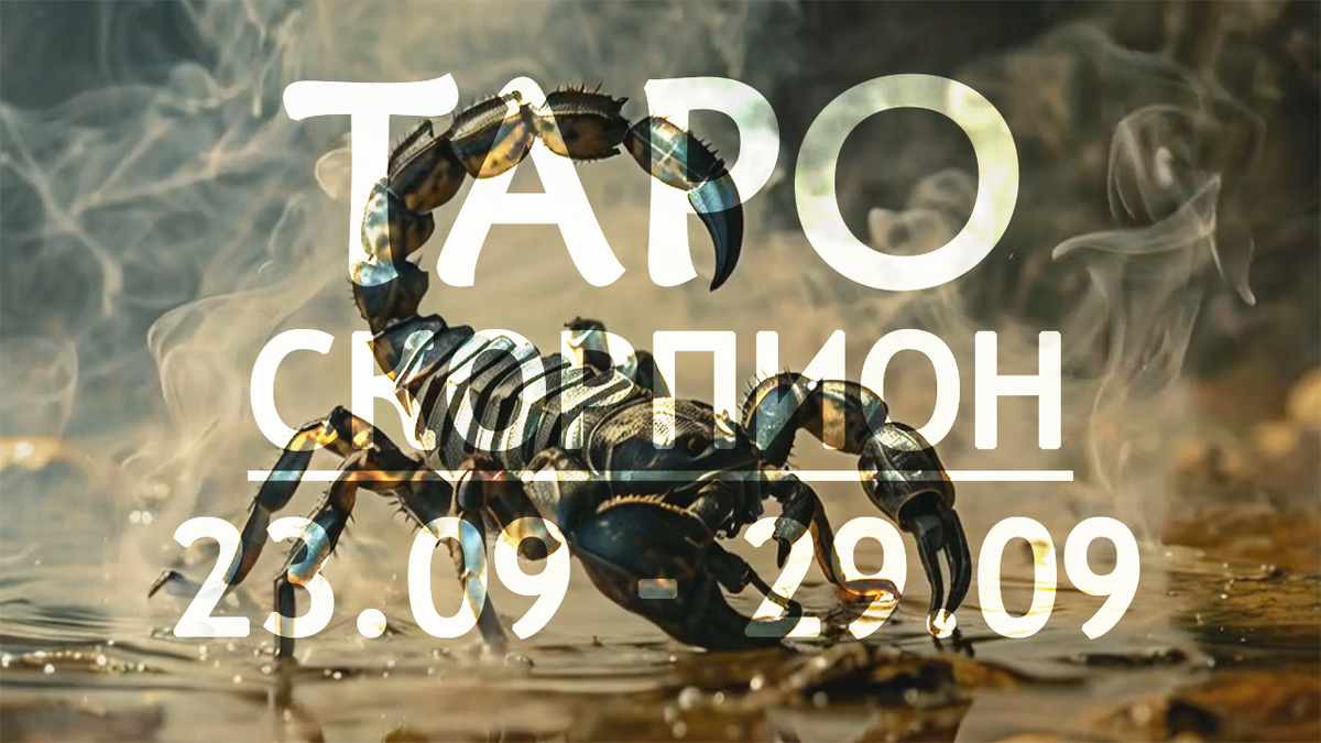 Прогноз таро для Скорпионов на неделю c 23 по 29 сентября 2024 года