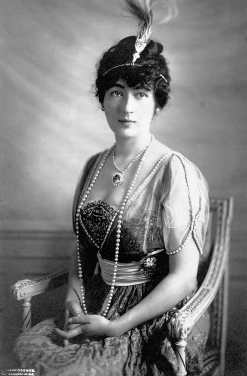 Эвелин Уолш Маклин, владелица бриллианта Хоуп, начало 1900-х годов