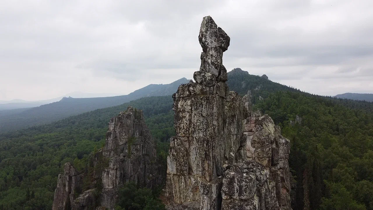 Инзерские Зубчатки. Вид с квадрокоптера