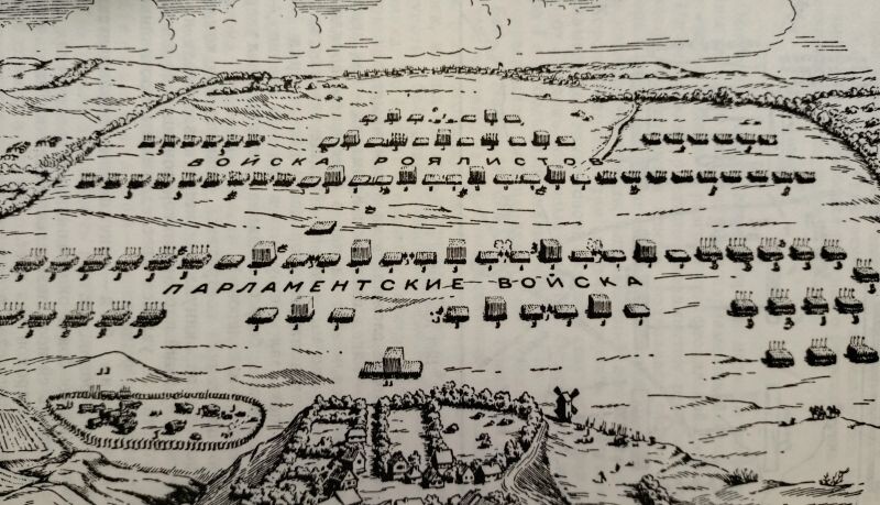 Построение армий при Нейзби.