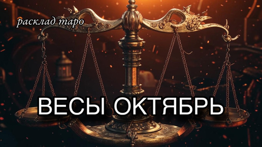 Descargar video: ВЕСЫ таро прогноз на октябрь : расклад таро :гадание онлайн