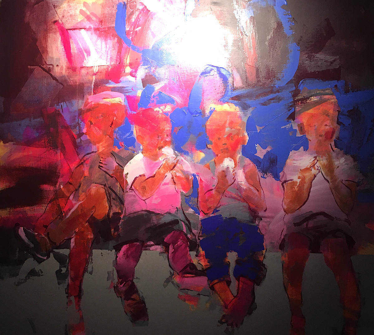 Детство. Холст, акрил. 2024