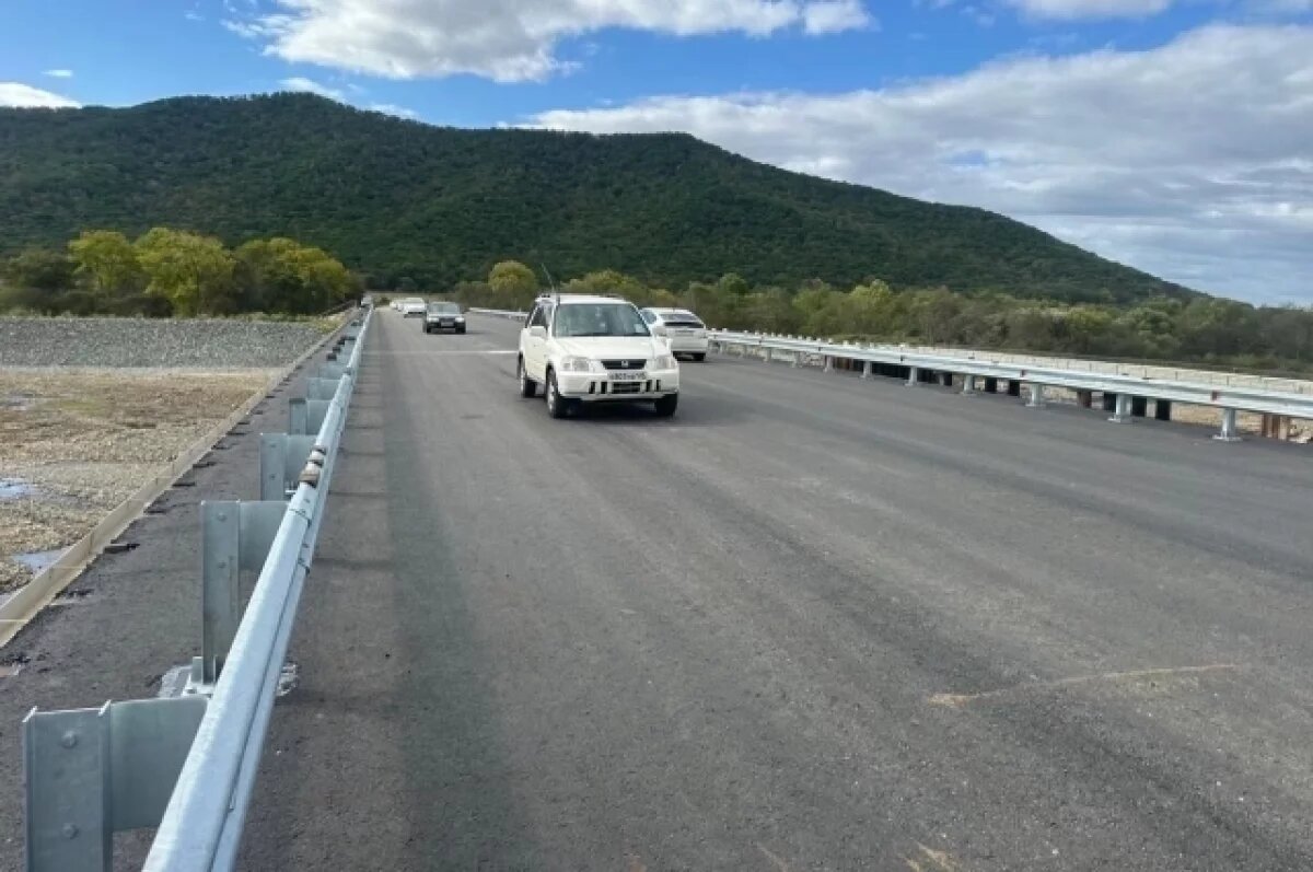    В Шкотовском округе Приморья открыли новый мост через реку Суходол