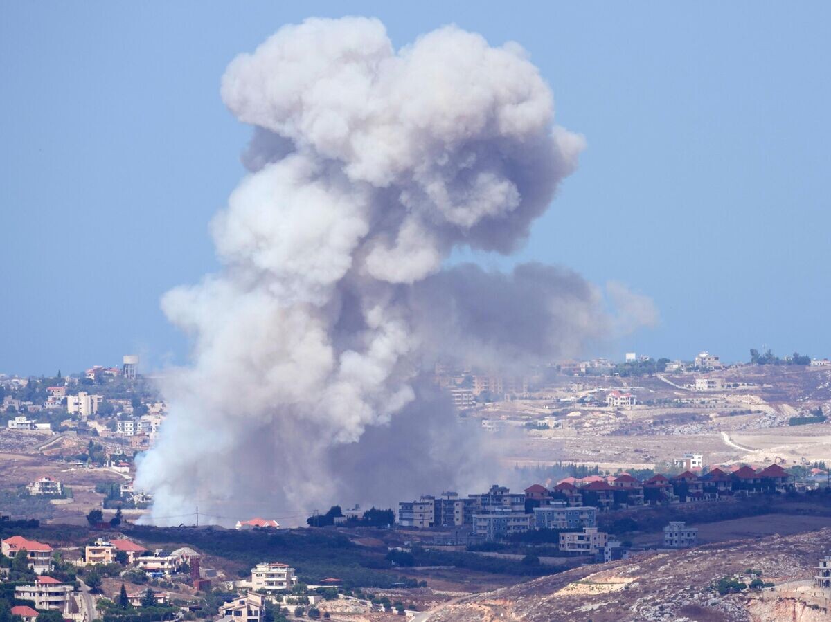   Дым на месте израильского удара в Ливане© AP Photo / Hussein Malla