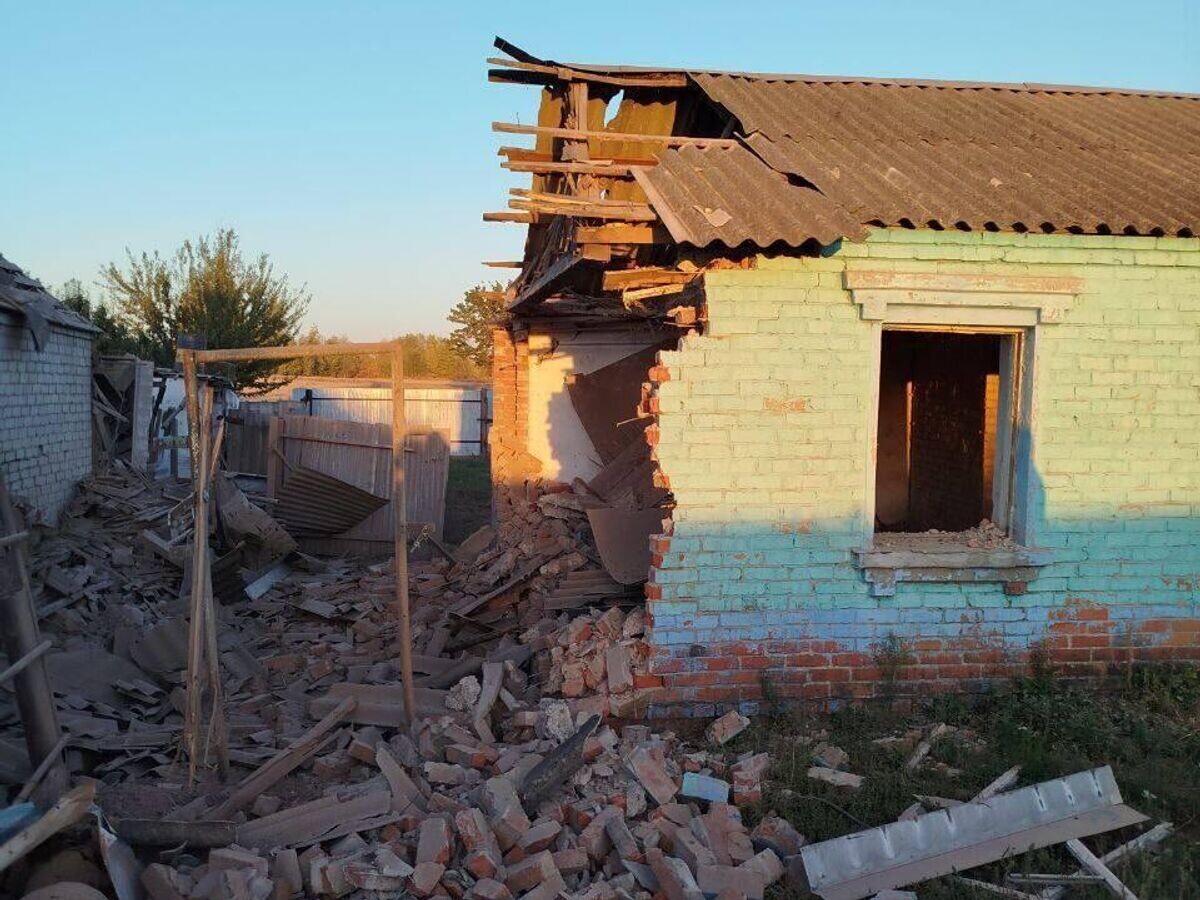    Последствия атаки со сторон ВСУ в Белгородской области© Фото : Настоящий Гладков/Telegram
