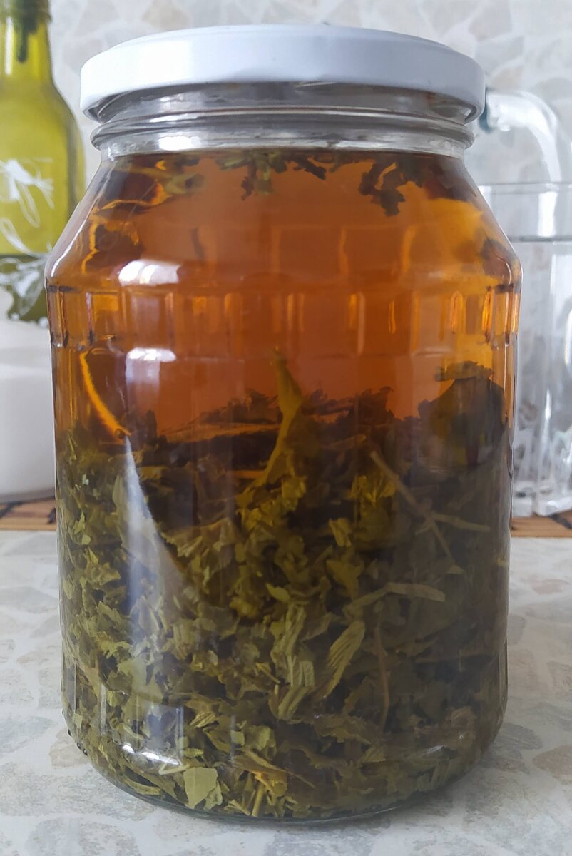 Питательный настой листа малины