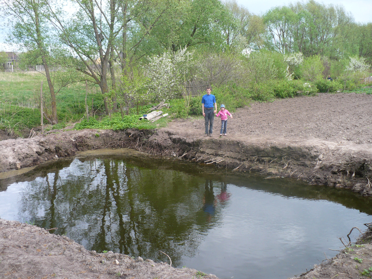 На огородном пруду в первую весну