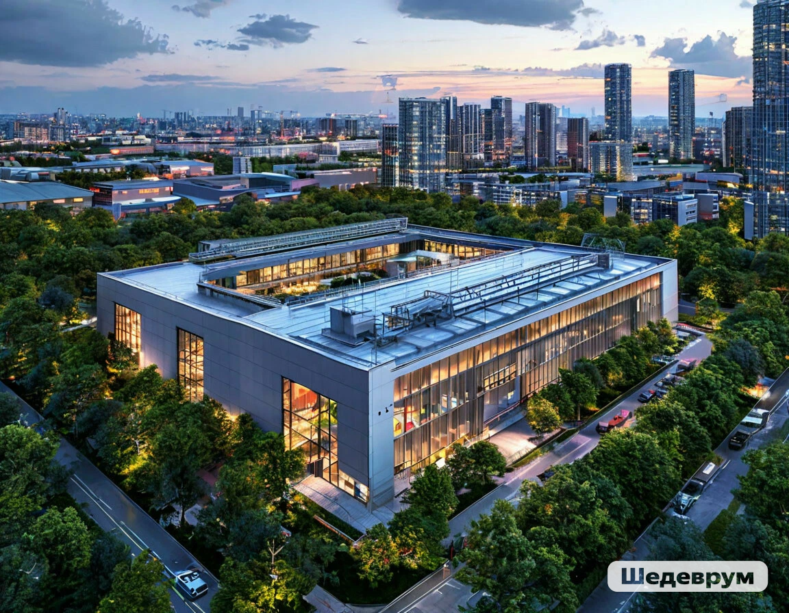 Рис. Современное предприятие. Коллаж.