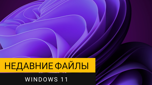 Недавние файлы в Windows 11. Правильная очистка истории поиска!