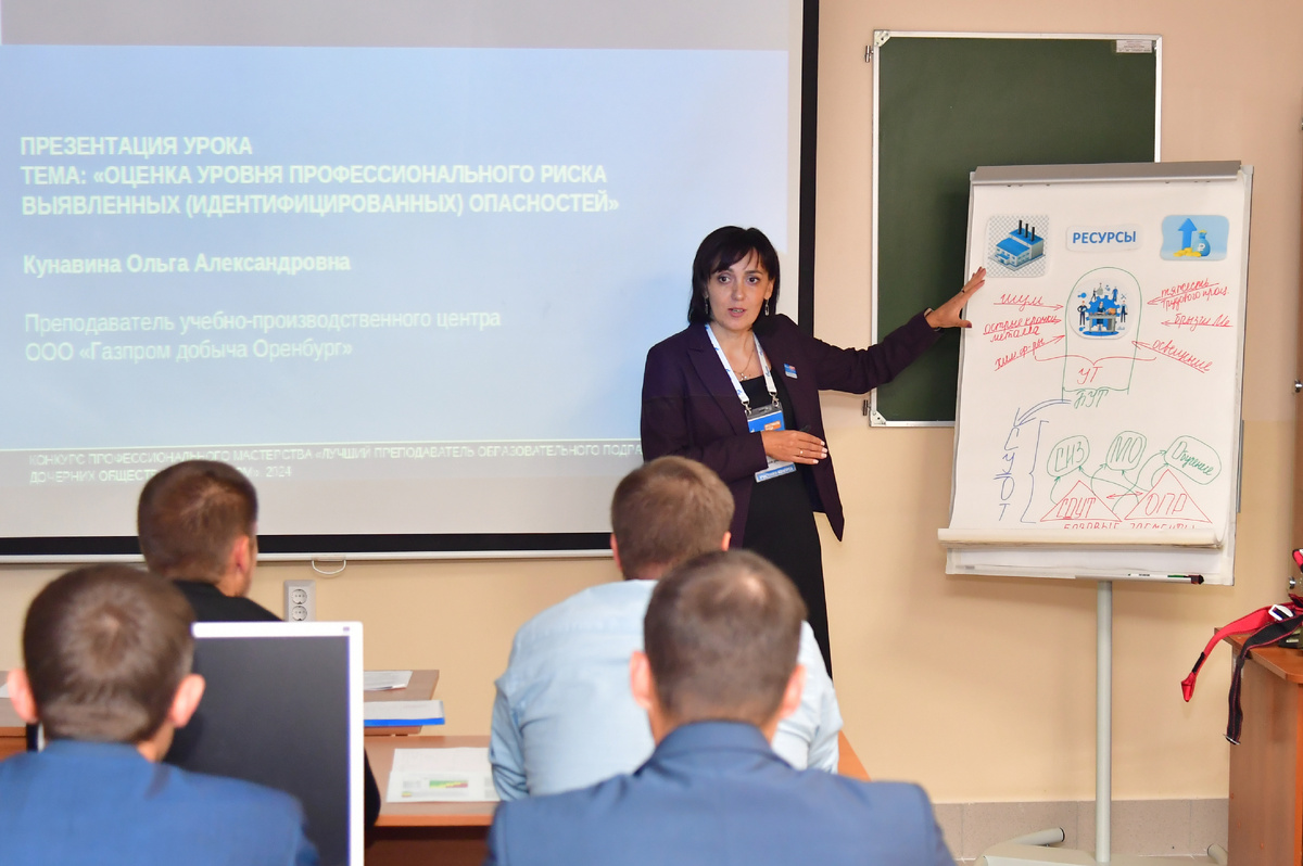 Ольга Кунавина ведет конкурсный урок