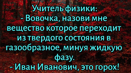 Юмор, анекдоты про Вовочку и Марь Иванну, шутки про бывших и врачей