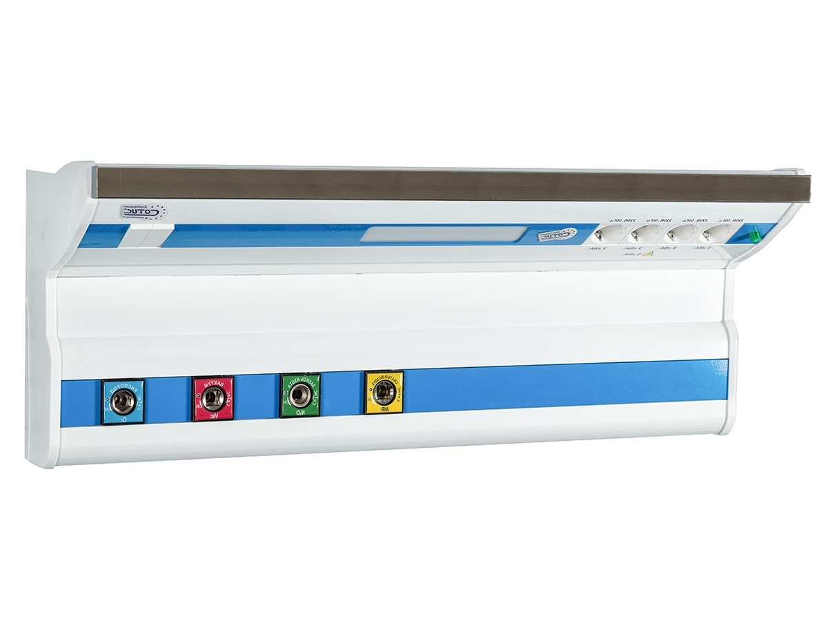 Г-образная медицинская консоль настенная