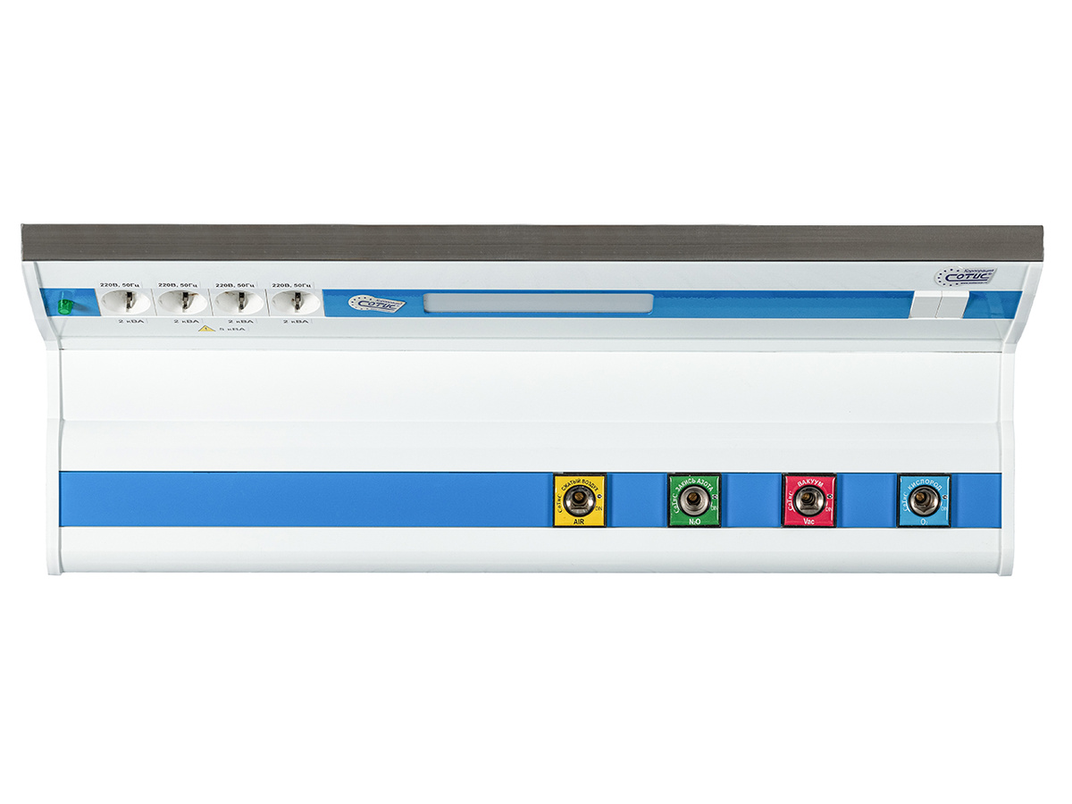 Г-образная медицинская консоль настенная