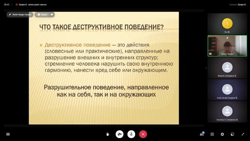 Семинар «Психологические особенности современного подростка. Что делать педагогу-психологу для профилактики деструктивного поведения?»