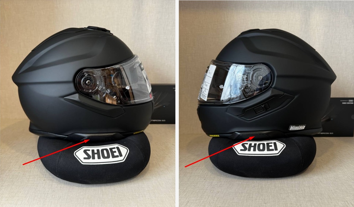  1.1 Боковые заглушки Shoei Gt-Air 3.