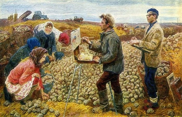 Братья Ткачевы. "Трудовые будни" 1974 год.